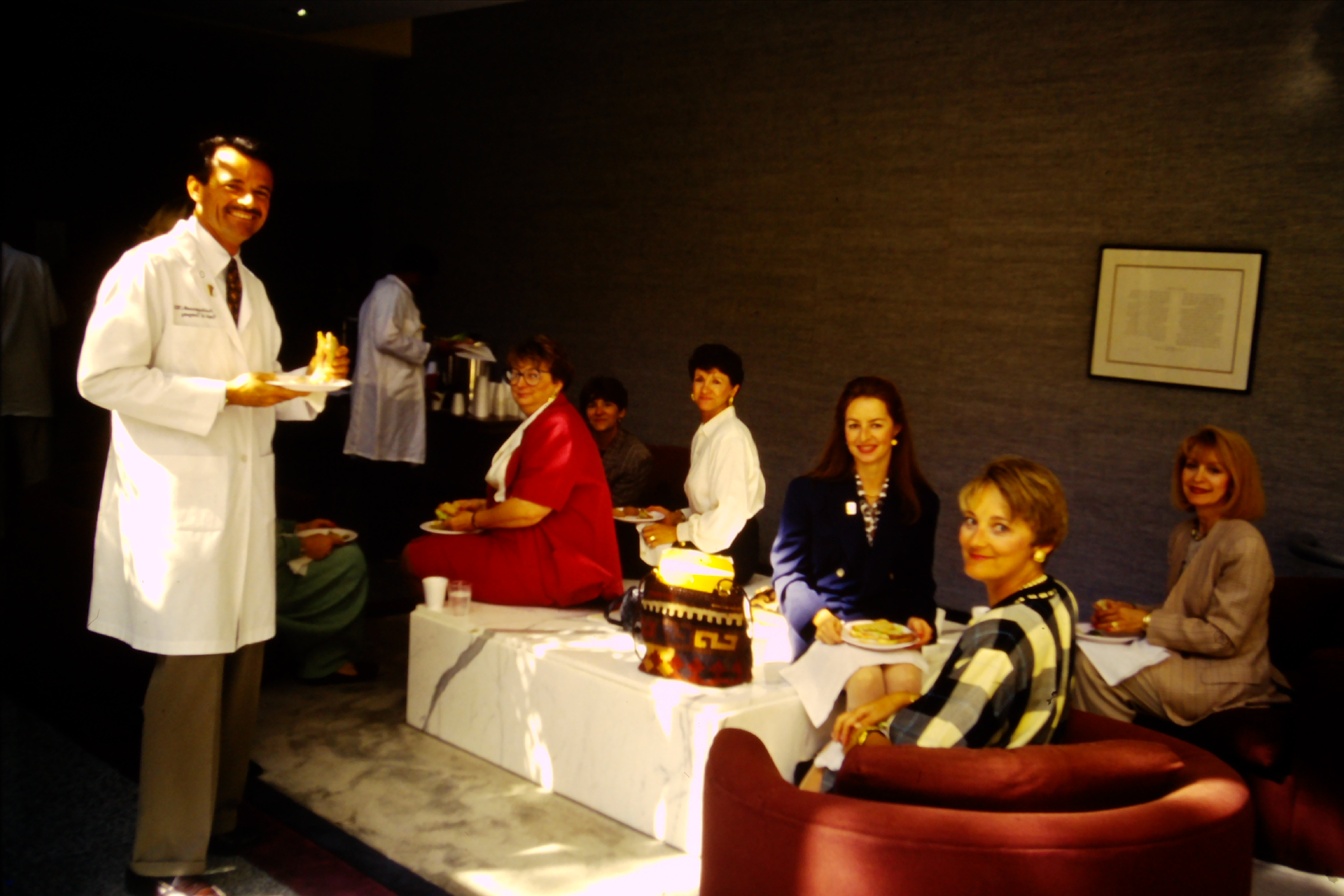 Party at OMRF for Dr. Moroz blood testing